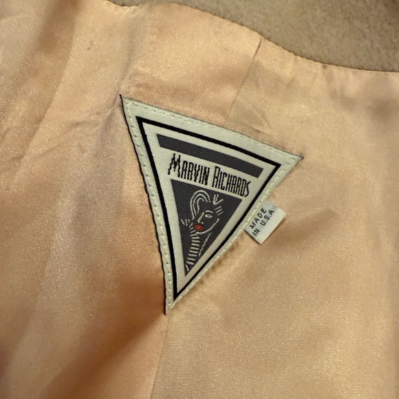 Marvin Richards Lambswool Faux Fur Coat - Picture 5 of 7